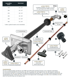 Bonfix vorstvrije buitenkraan 150-400