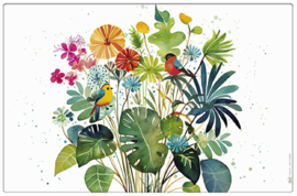 Placemat - Vogels in planten