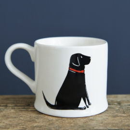 Zwarte Labrador mok