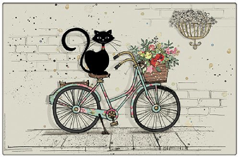 Placemat - Kat op fiets