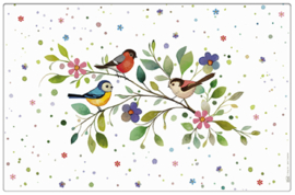 Placemat - Vogels op tak