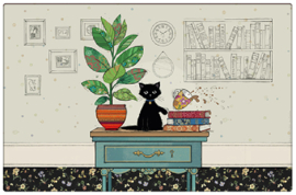 Placemat - Kat op bureau