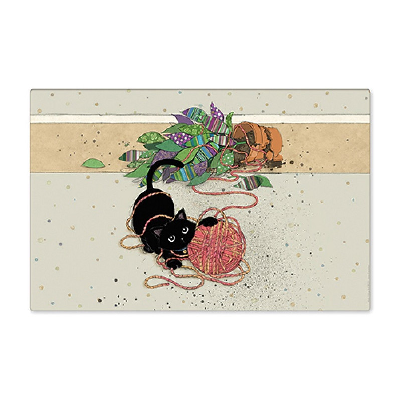 Placemat - Kat met bolletje wol