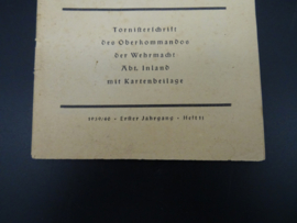 Tornisterschrift 'Schlag nach über das Mittelmeer' 1939/40