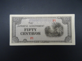 WW2 Japanese Occupation Money Fifty Centavos Philippines