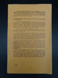 Civil Defence Fire Precautions in War Time 1939