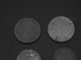German Reichspfennig set of 5 coins (1)