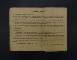 War Ration Book No.3
