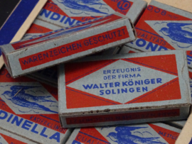 Rondinella Solingen razor blades - 10 packs in shop presentation box