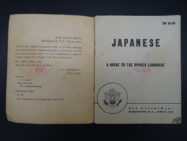 TM 30-341 Japanese Language Guide - June 18, 1943 - Named and Unit marked