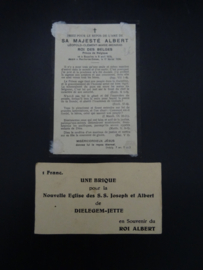 Death notices King Albert I of Belgium