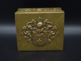Brass jewelry or cigar box