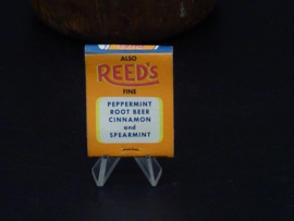 Vintage USA matchbook 'Reed's Butterscotch'