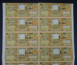 German Kriegsanleihe (War bonds) 2,50 Mark 1916