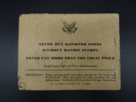 War Ration Book Four with stamps