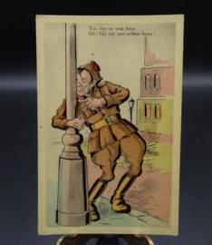 Belgian humoristic postcard 1930's