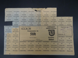 Lot with various German coupons WW2