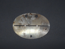 Original German Erkennungsmarke in steel - unissued