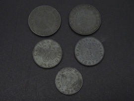 German Reichspfennig set of 5 coins (3)