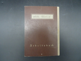 Arbeitsbuch First Type from Arbeitsamt Goslar
