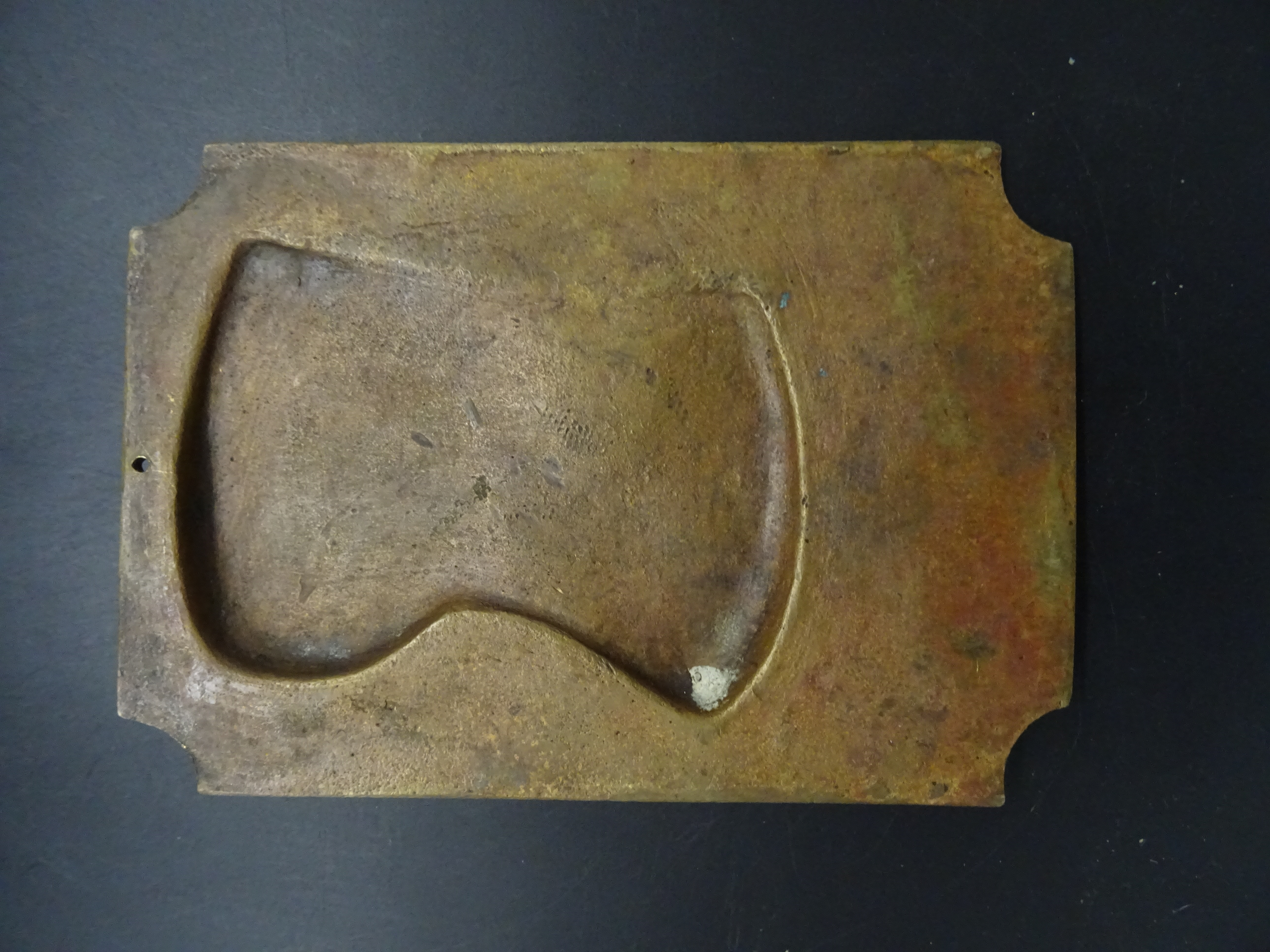 Belgian brass plaque King Albert and Queen Elisabeth WW1