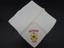 USA Sweetheart handkerchief WW2