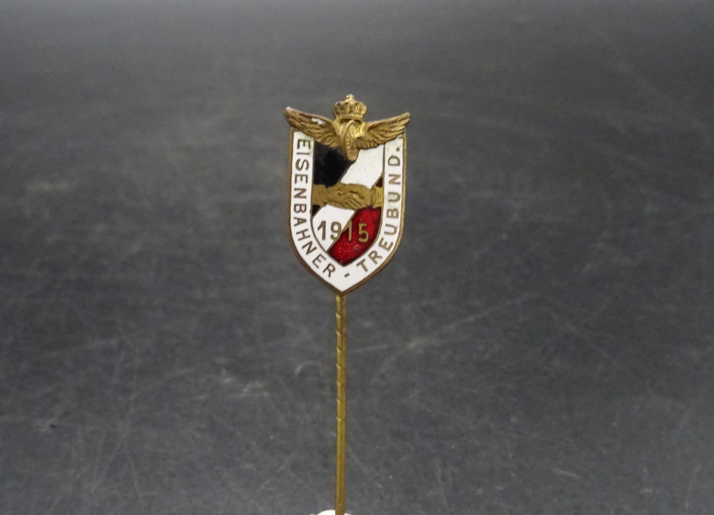 Stickpin Eisenbahner Treubund 1915