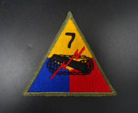 US 7th Armored Division Greenback Patch WW2