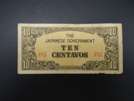 WW2 Japanese Occupation Money Ten Centavos Philippines