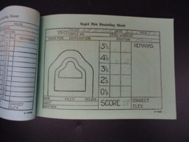 Individual scorebook for the rifle