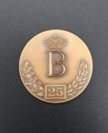 Medal 25 years King Baudouin of Belgium