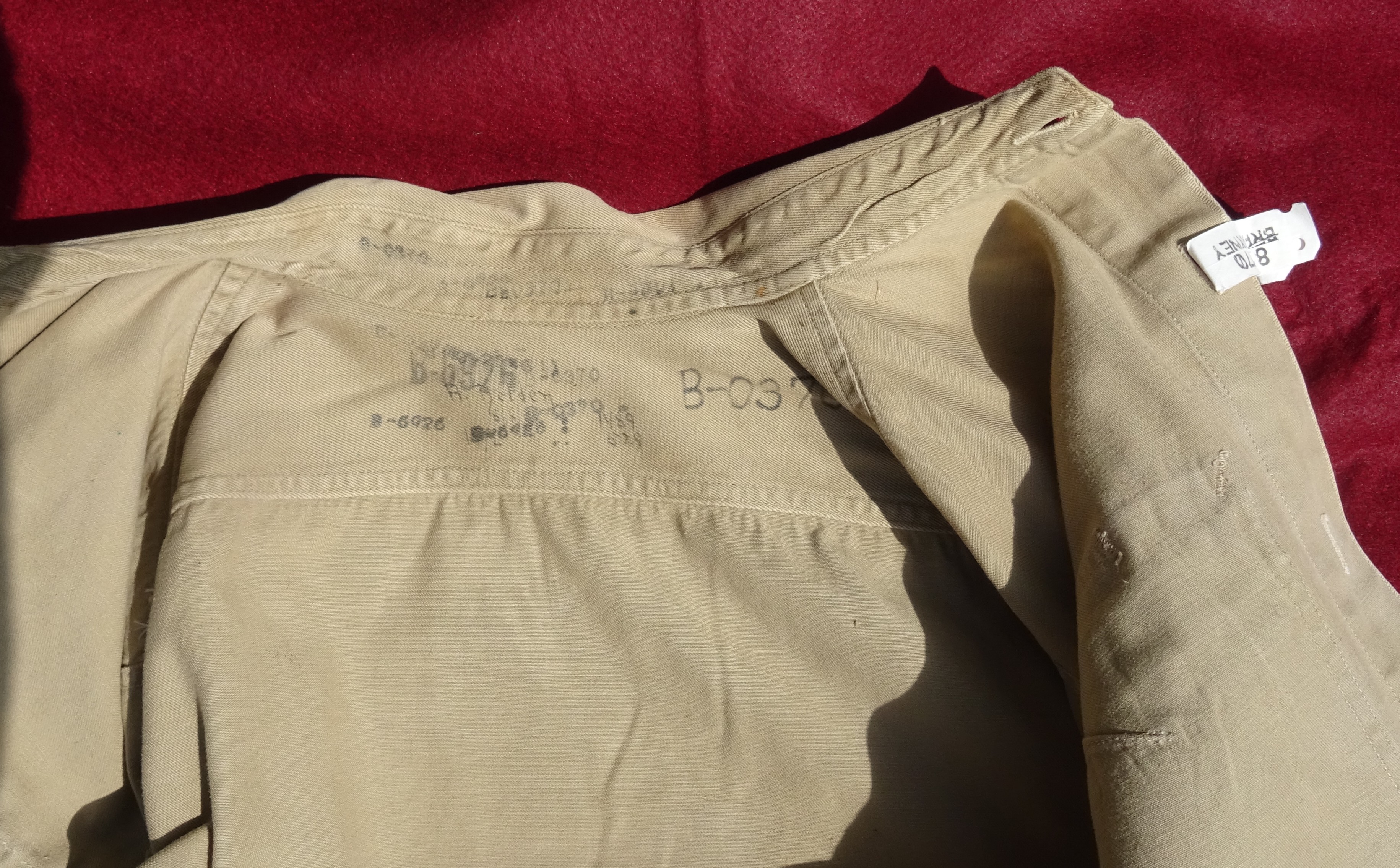 US summer chino shirt ww2