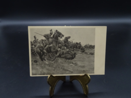 German postcard - Uhlan attack