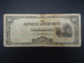 WW2 Japanese Occupation Money Ten Pesos Philippines