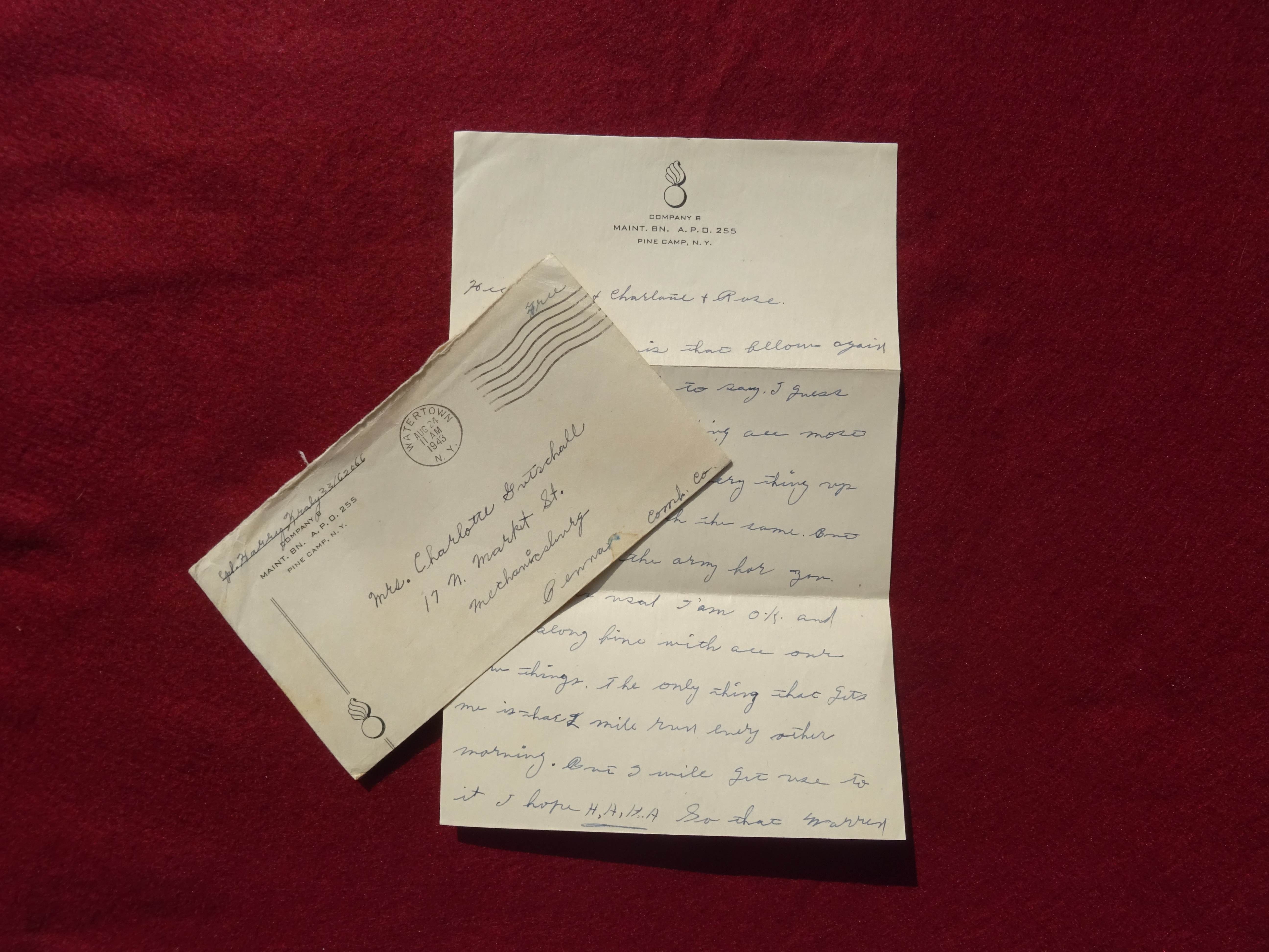 Correspondence grouping 5th Armored Division ww2