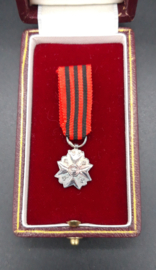 Silver medal Civil decoration long service administration miniature