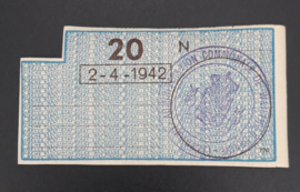 Set of Belgian rations coupons village of Wauthier-Braine