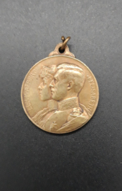 Medal King Albert - Queen Elisabeth of Belgium 1910