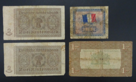 4 ww2 era banknotes