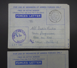 6 Armed Forces letters India
