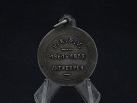 Football medal V.K.S.V. Antwerpen 1951 -1952