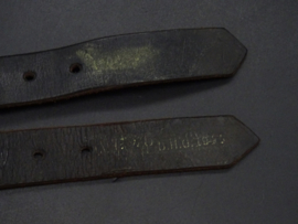 Pair of British leather straps
