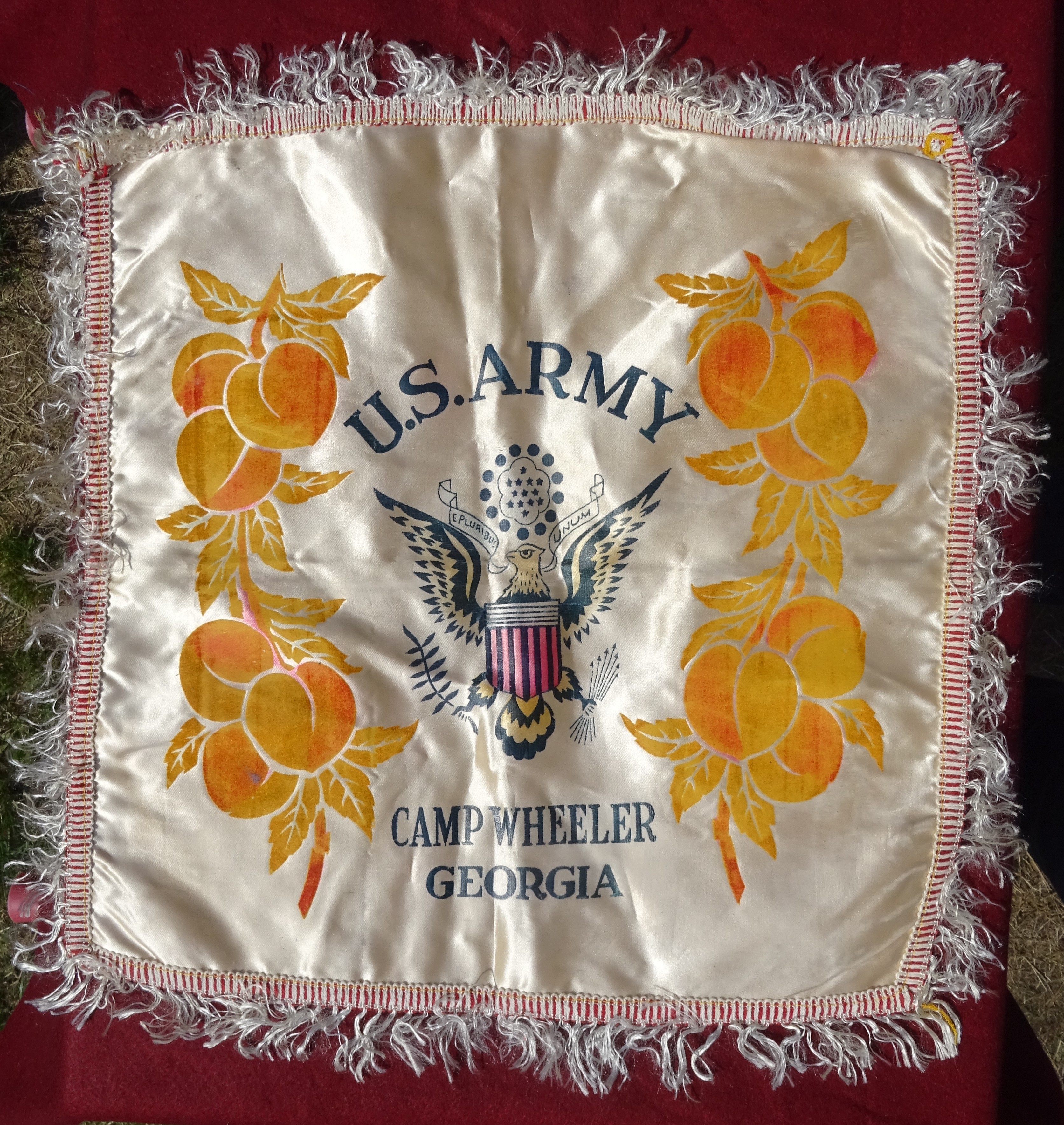 US Army Sweetheart pillow case Camp Wheeler