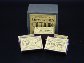 Criterion safety matches - British made