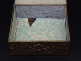 Brass jewelry or cigar box