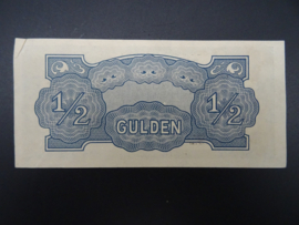 WW2 Japanese Occupation Money Half Gulden Dutch East Indies