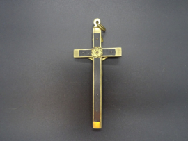 Brass and ebony crucifix
