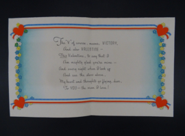 US Victory Valentine's Card ww2