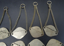 Belgian ww2 blank dog tag bracelet