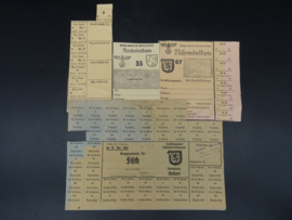 Lot with various German coupons WW2